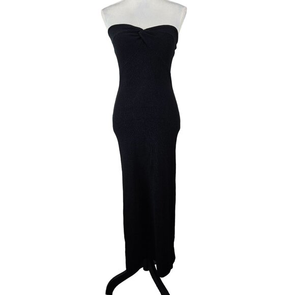 Sdencin Women's Sexy Twist Knot Front Ribbed Knit Bodycon Tube Dress Size Small - Picture 2 of 6